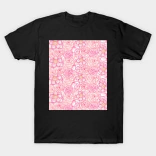 Pink Spring Flower Print T-Shirt